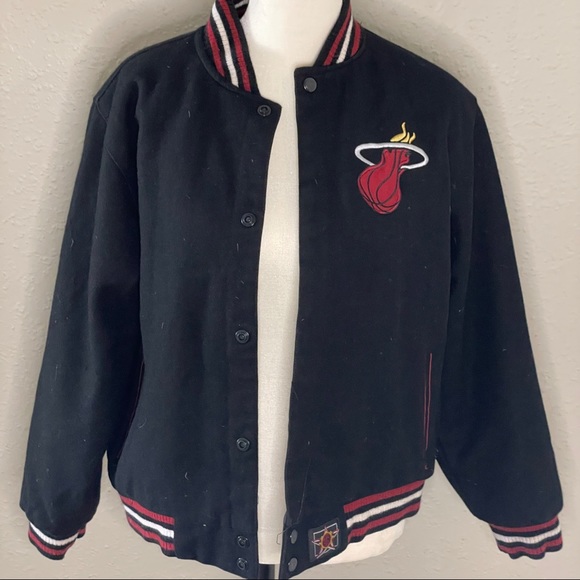Miami Heat Reversible Wool Jacket Size XL Young - Picture 2 of 6